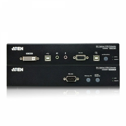 에이텐샵,USB DVI KVM 광 연장기 (1920x1200@600m) CE680