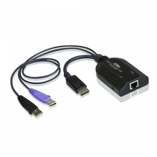 에이텐샵,[가격 문의] USB DisplayPort 가상 미디어 KVM 어댑터 + 스마트 카드 지원 KA7169