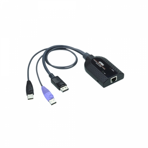 에이텐샵,USB DisplayPort 버추얼 미디어 KVM 아답터 케이블(스마트 카드 및 오디오 디임베더 지원) KA7189