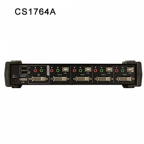에이텐샵,4포트 USB 2.0 DVI KVMP 스위치 CS1764A