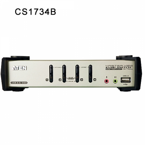 에이텐샵,4-포트 USB VGA KVMP™ 스위치 with OSD CS1734B