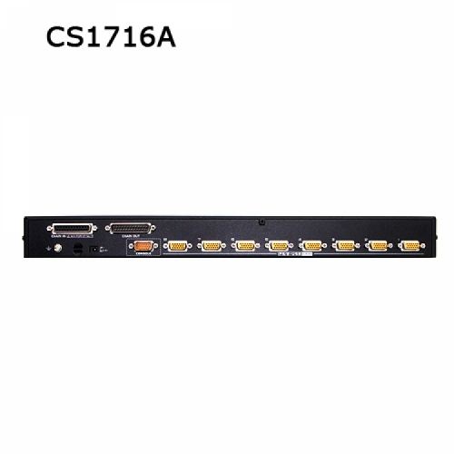 에이텐샵,16-포트 PS/2-USB VGA KVM 스위치 with 데이지 체인 포트 및 USB 주변 기기 지원 CS1716A