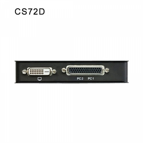 에이텐샵,2-포트 USB DVI/오디오 슬림 KVM 스위치 CS72D