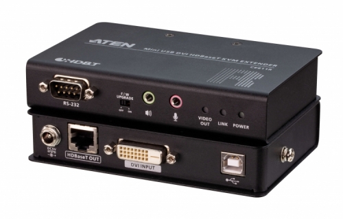 에이텐샵,미니 USB DVI HDBaseT™ KVM 연장기 (1920x1200@100m) CE611