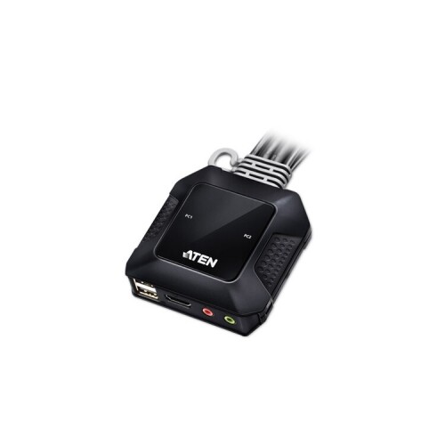에이텐샵,2-포트 USB 4K HDMI 케이블 KVM 스위치 CS22H