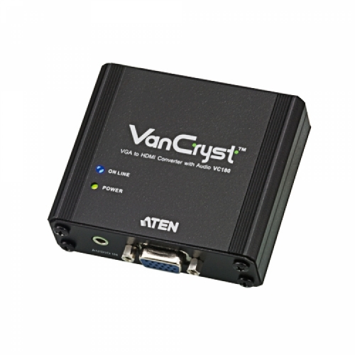 에이텐샵,VGA/오디오 to HDMI 컨버터 VC180